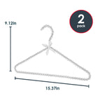 Load image into Gallery viewer, Home Basics Pearl Hangers, (Pack of 2), Clear $5.00 EACH, CASE PACK OF 12
