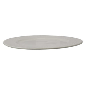 Home Basics Embossed Honeycomb 10.5" Ceramic Dinner Plate, White $3.00 EACH, CASE PACK OF 24