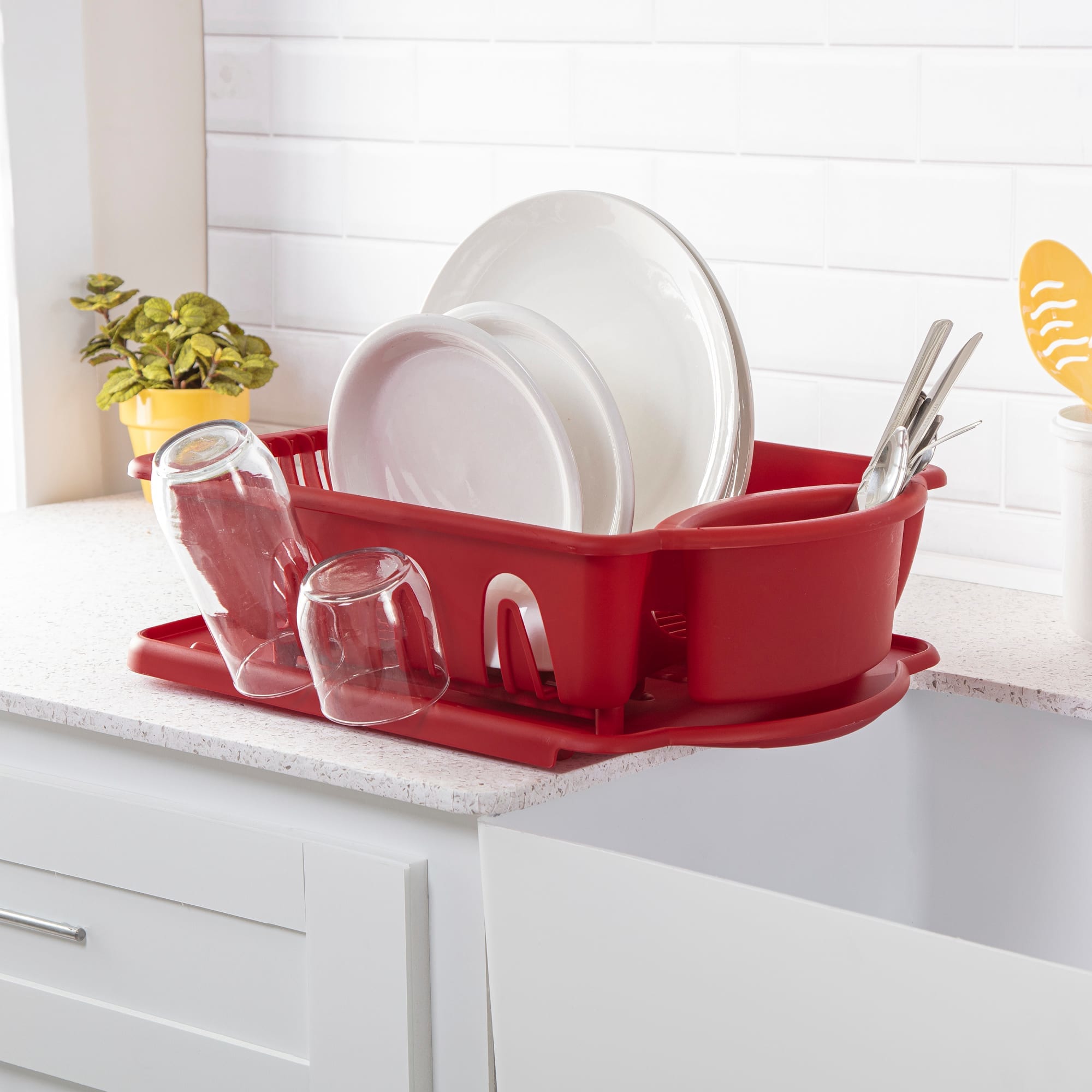 Sterilite 2 Piece Sink Set, Red $10.00 EACH, CASE PACK OF 6