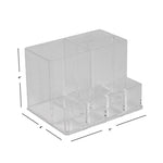 Load image into Gallery viewer, Home Basics Compact Shatter-Resistant Plastic Cosmetic Organizer, Clear $3.00 EACH, CASE PACK OF 12
