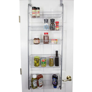 Home Basics Over the Door Kitchen Pantry Organizer, Silver $25.00 EACH, CASE PACK OF 6