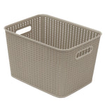 Load image into Gallery viewer, Home Basics 20 Liter Plastic Basket With Handles, Grey $6 EACH, CASE PACK OF 4
