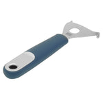 Load image into Gallery viewer, Michael Graves Design Comfortable Grip Stainless Steel Horizontal Vegetable Peeler, Indigo $3.00 EACH, CASE PACK OF 24
