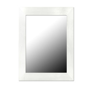 Home Basics Contemporary Rectangle Wall Mirror, White $5.00 EACH, CASE PACK OF 6