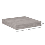 Load image into Gallery viewer, Home Basics Short Rectangle Floating Shelf, Grey $5.00 EACH, CASE PACK OF 6
