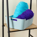 Load image into Gallery viewer, Home Basics 3 Piece Flexi Medium Plastic Storage Baskets - Assorted Colors
