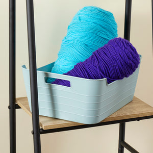 Home Basics 3 Piece Flexi Medium Plastic Storage Baskets - Assorted Colors