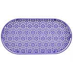 Load image into Gallery viewer, Home Basics Oval Lace Decorative  Plastic Vanity Tray with Rounded Feet, Purple $8.00 EACH, CASE PACK OF 12
