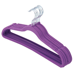 Home Basics Velvet Hangers, (Pack of 10), Purple $4.00 EACH, CASE PACK OF 12