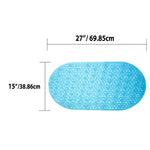Load image into Gallery viewer, Home Basics Oval Non-Skid PVC Bath Mat, (15-inch x 15-inch) - Assorted Colors
