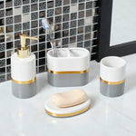 Load image into Gallery viewer, Home Basics Imperial 4 Piece Bath Accessory Set $20.00 EACH, CASE PACK OF 6
