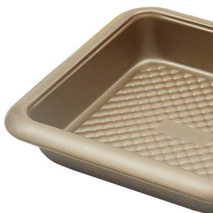 Home Basics Aurelia Non-Stick 11” x 3” Carbon Steel Square Baking Pan, Gold $4 EACH, CASE PACK OF 12