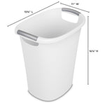 Load image into Gallery viewer, Sterilite 6 Gallon Ultra Wastebasket, White $8.00 EACH, CASE PACK OF 6
