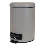 Load image into Gallery viewer, Home Basics Modern Chic 3 Liter Step-On Steel Waste Bin, Tan $8.00 EACH, CASE PACK OF 6
