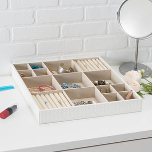 Home Basics 15-Compartment Jewelry Organizer $12 EACH, CASE PACK OF 6