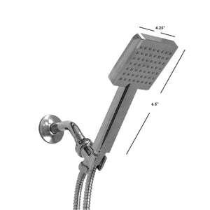 Home Basics Ultimate ShowerBliss Square Handheld Single Function Shower Massager, Chome $8.00 EACH, CASE PACK OF 12