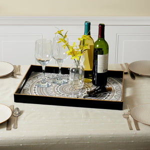 Home Basics 13" x 17" Medallion Serving Tray $15.00 EACH, CASE PACK OF 6