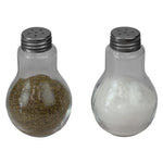 Load image into Gallery viewer, Home Basics 3.8 oz. Bulb Shape Glass Tabletop Salt and Pepper Shaker with Perforated Stainless Steel Tops, Clear $2.00 EACH, CASE PACK OF 24
