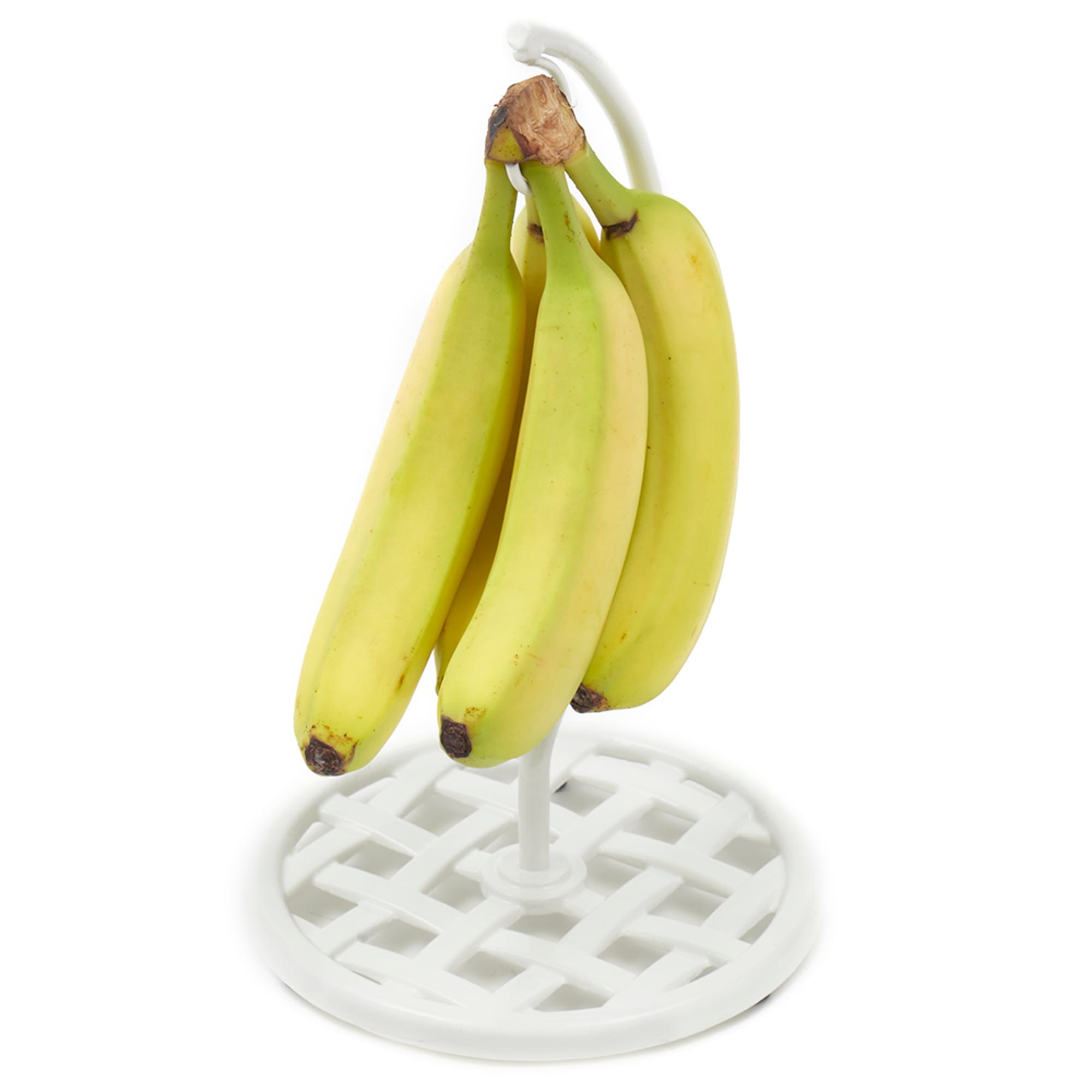 Home Basics Weave Cast Iron Banana Tree, White $10 EACH, CASE PACK OF 6