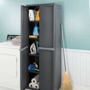 Sterilite 4 Shelf Cabinet Grey $190.00 EACH, CASE PACK OF 1