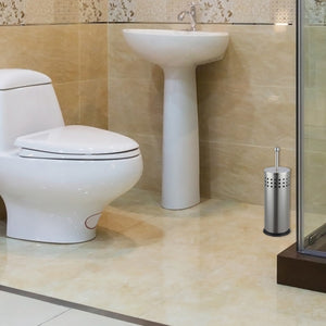 Home Basics Brushed Metal Toilet Plunger & Holder $10.00 EACH, CASE PACK OF 12