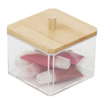 Load image into Gallery viewer, Home Basics Serene Small Cosmetic Organizer with Bamboo Lid $4.00 EACH, CASE PACK OF 12
