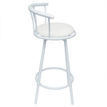 Load image into Gallery viewer, Home Basics Curved Swivel Top Bar Stool with Cushioned Seat, White $30 EACH, CASE PACK OF 2
