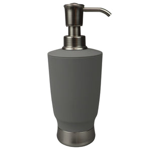 Home Basics Rubberized Plastic Countertop Soap Dispenser, Grey $5.00 EACH, CASE PACK OF 12