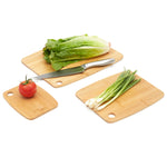 Load image into Gallery viewer, Home Basics 3 Piece Bamboo Cutting Board Set, Natural $8.00 EACH, CASE PACK OF 12
