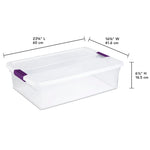 Load image into Gallery viewer, Sterilite 32 Quart/30 Liter ClearView Latch™ Box $15.00 EACH, CASE PACK OF 6
