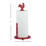 Load image into Gallery viewer, Home Basics Cast Iron Rooster Paper Towel Holder, Red $12.00 EACH, CASE PACK OF 3
