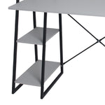 Load image into Gallery viewer, Home Basics Computer Desk With 3 Shelves, Grey $50.00 EACH, CASE PACK OF 1
