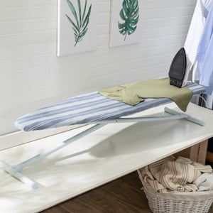 Seymour Home Products Adjustable Height, Freestanding T-Leg Ironing Board, Blue Stripe $25 EACH, CASE PACK OF 1