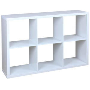 Home Basics 6 Open Cube Organizing Storage Shelf, White $100 EACH, CASE PACK OF 1