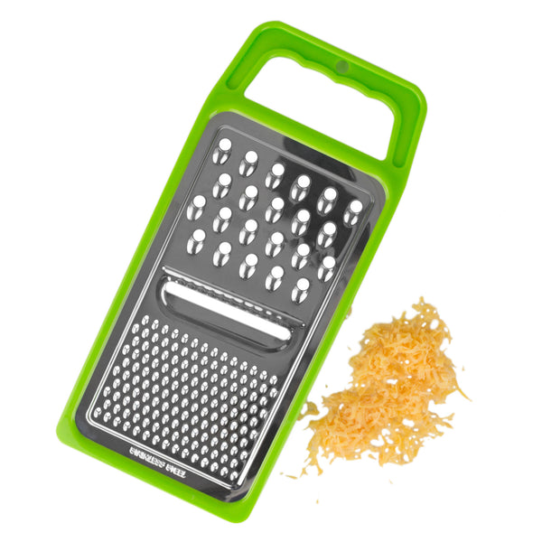 Home Basics 3-Way Cheese Grater with Storage Container, Black | 3 Grating  Surfaces | Handle | Hole for Hanging