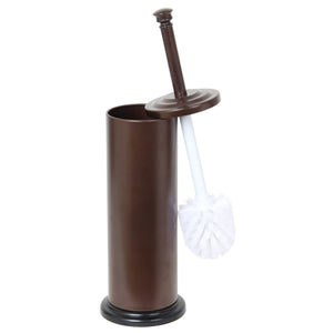 Home Basics Hideaway Tall Toilet Brush Holder with Steel Handled Brush, Bronze $5.00 EACH, CASE PACK OF 12