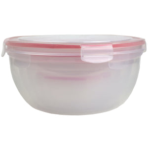 Home Basics 10 Piece Locking Round Plastic Food Storage Containers with Snap-On Lids, Red $8 EACH, CASE PACK OF 6