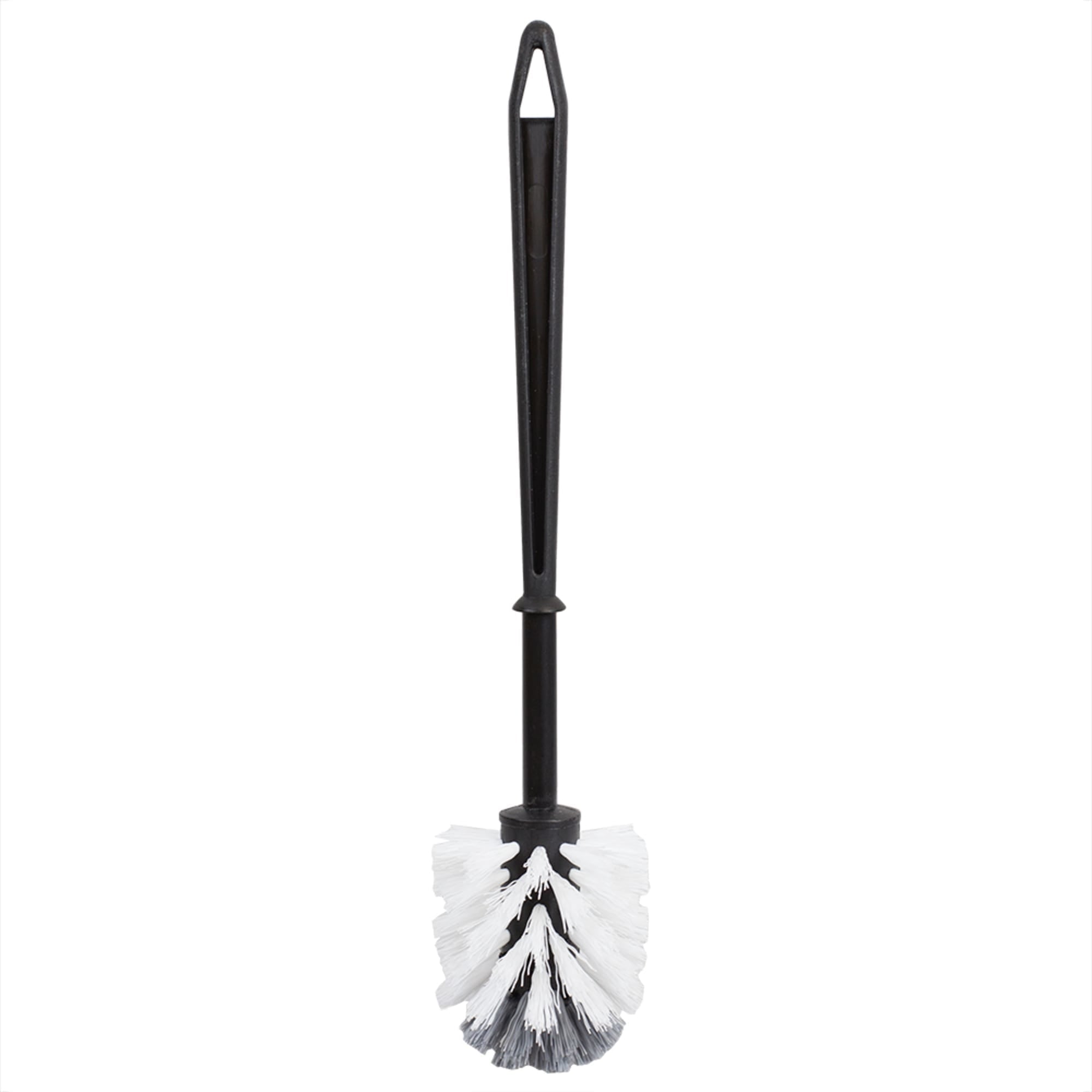 Home Basics Plastic Toilet Brush with Compact Holder, Black $4 EACH, CASE PACK OF 12