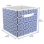 Load image into Gallery viewer, Home Basics Squared  Collapsible Non-Woven Storage Cube, Navy $3.00 EACH, CASE PACK OF 12
