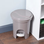 Load image into Gallery viewer, Home Basics 8 Liter Plastic Step on Waste Bin, Grey $6 EACH, CASE PACK OF 6
