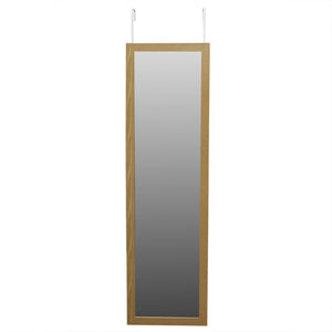 Home Basics Over The Door Mirror, Natural $12.00 EACH, CASE PACK OF 6