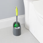 Load image into Gallery viewer, Home Basics Brilliant Toilet Brush Holder, Grey/Lime $3.50 EACH, CASE PACK OF 12
