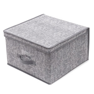 Home Basics Graph Line Jumbo Non-Woven Storage Box with Label Window
 $6.00 EACH, CASE PACK OF 12