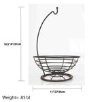 Load image into Gallery viewer, Home Basics Wire Collection Fruit Basket with Banana Tree, Bronze $8 EACH, CASE PACK OF 6
