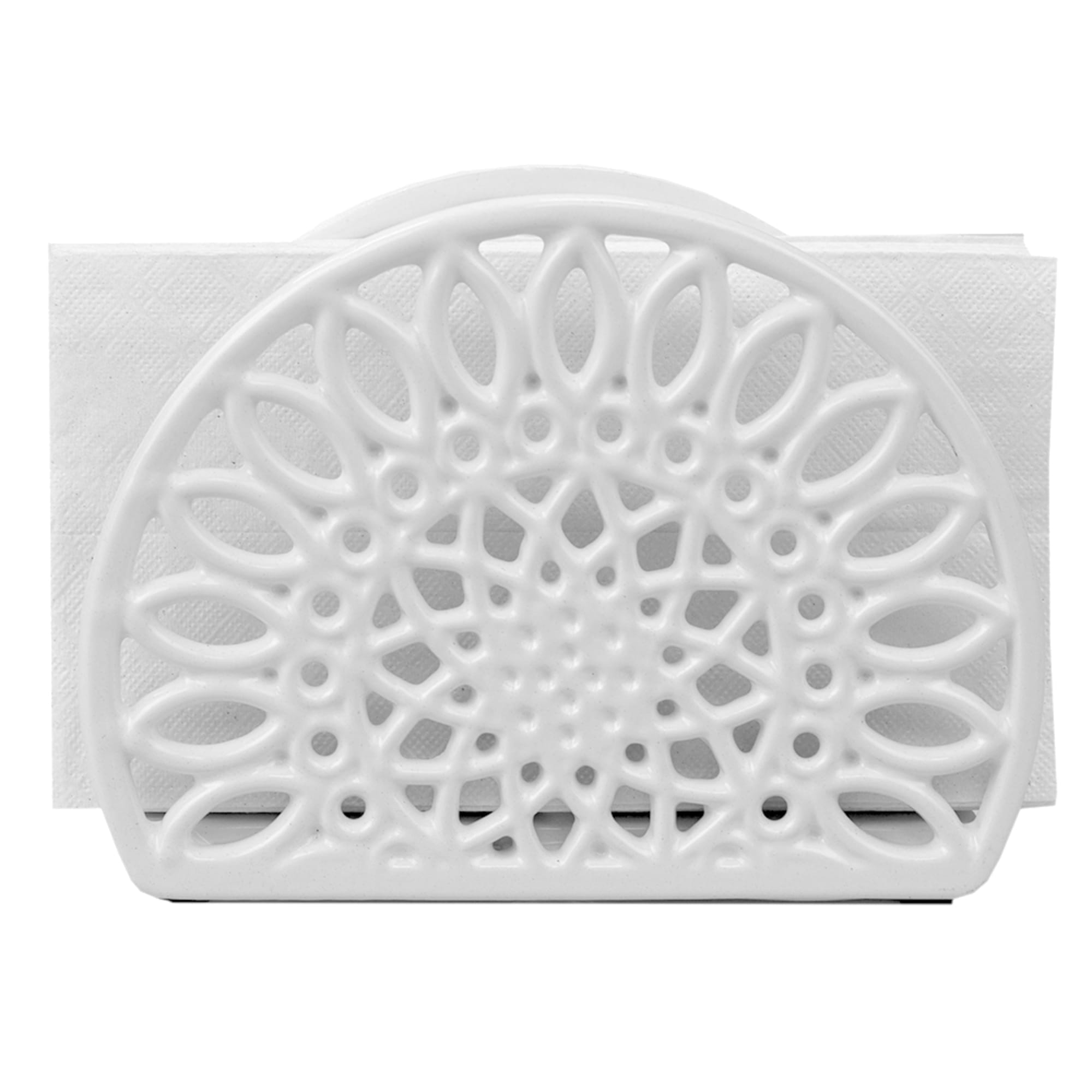 Home Basics Sunflower Cast Iron Napkin Holder, White $7.00 EACH, CASE PACK OF 6