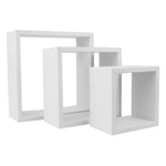 Load image into Gallery viewer, Home Basics 3 Piece MDF Floating Wall Cubes, White $12.00 EACH, CASE PACK OF 6
