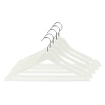 Load image into Gallery viewer, Home Basics Plastic Hanger, (Pack of 5), White $5.00 EACH, CASE PACK OF 12
