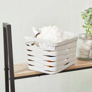 Home Basics Avaris Small Plastic Storage Basket - Assorted Colors