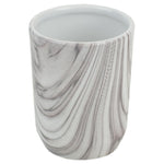 Load image into Gallery viewer, Home Basics Marble Ceramic 4 Piece Bath Accessory Set, White $15 EACH, CASE PACK OF 12
