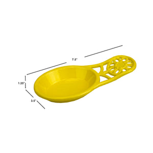 Home Basics Sunflower Heavy Weight Cast Iron Spoon Rest, Yellow $4.00 EACH, CASE PACK OF 6